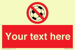 Custom No Ball Games Sign